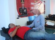 Peringati Hari Jadi, Humas Polres Tegal Kota bersama Awak Media Gelar Donor Darah