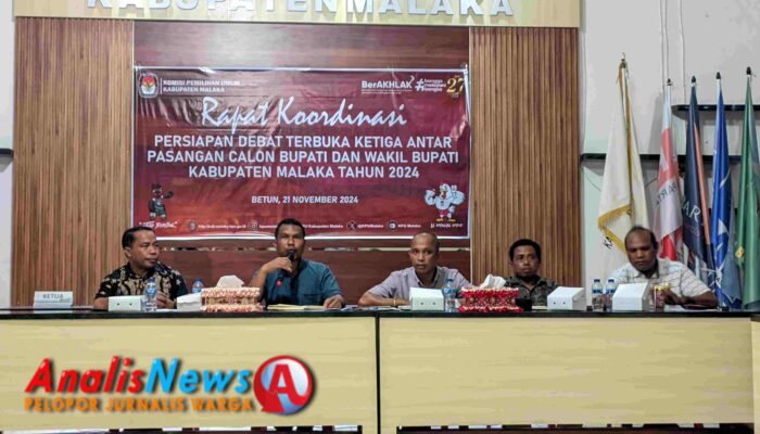 KPU Malaka Gelar Rakor Untuk Mengevaluasi Kembali Depat Pertama dan Kedua Sekaligus Persiapan Untuk Debat Ketiga