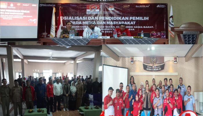 Bersama PWRI, KPU Kabupaten Tasikmalaya Menggelar Acara Sosialisasi Pendidikan Pemilih Kepada Masyarakat