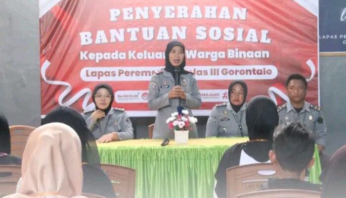 Lapas Perempuan Gorontalo Salurkan Bantuan Sosial untuk Keluarga Warga Binaan