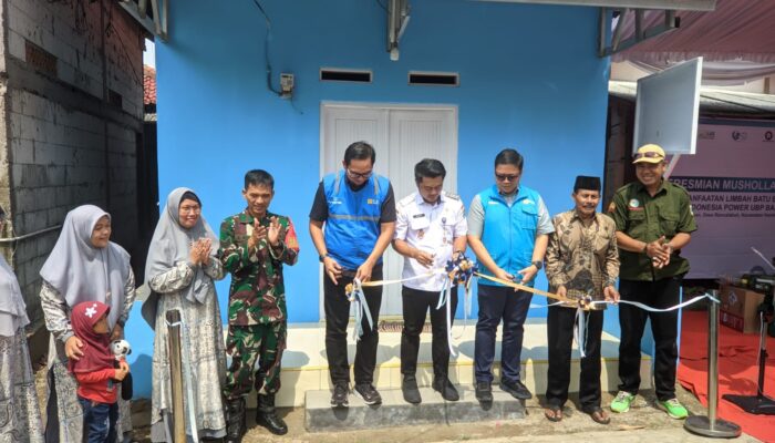 PLN Indonesia Power UBP Banten 3 Lontar Resmikan Mushola Al-Ikhlas Desa Rancalabuh Manfaatkan Limbah Fly Ash & Bottom Ash (FABA)