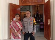 Bhabinkamtibma Wilkum Polsek Megamendung. Giat Cooling Sistem Laksanakan Pengamanan Ibadah Minggu Umat Nasrani Gereja Youkubus Rosuul