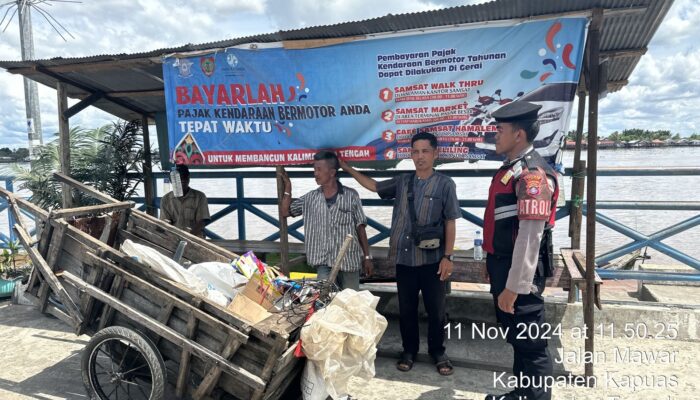 PATROLI PRESISI SATSAMAPTA POLRES KAPUAS MELAKSANAKAN GIAT PATROLI KE BEBERAPA TEMPAT SEPERTI DI JL.MAWAR DI KAB.KAPUAS.