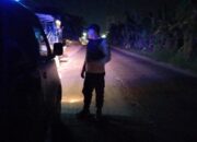 Anggota Polsek Puloampel melaksanakan patroli blue light Malam Hari