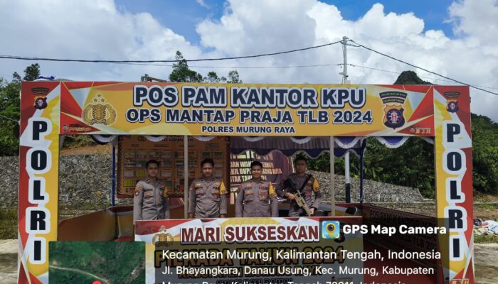 Pengawasan dan Pengamanan Kantor KPU Di Perketat Oleh Personel Polres Mura