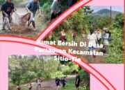 Pj.Kades Parsaoran Kecamatan Sitio-Tio Josro Tamba S.IP Galakkan Program Jumat Bersih