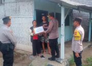 Kepedulian Nyata Buat Keluarga Kurang Mampu, Kapolsek Gilimanuk Berikan Bantuan Tali Kasih Di Lingkungan Asri Timur Gilimanukn