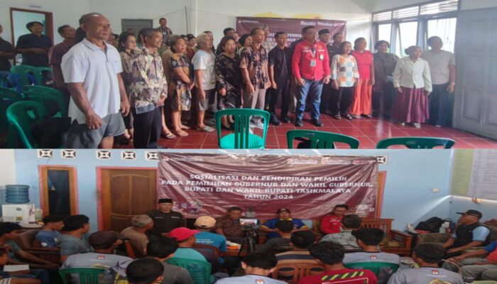 Ketua PWRI Kabupaten Tasikmalaya Menjadi Narasumber Di Acara Sosialisasi Pendidikan Pemilih KPU Bersama Masyarakat GKP Dan HNSI Di Cipatujah, Berikut Pesannya!!!