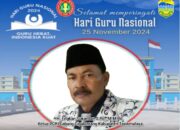 Ketua PGRI Cabang Cigalontang Kabupaten Tasikmalaya Mengucapkan Selamat Hari Guru Nasional Dan HUT PGRI Ke 79 Tahun 2024