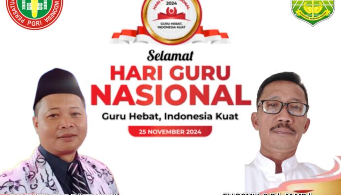 Ketua PGRI Dan K3S Kecamatan Karangnunggal Kabupaten Tasikmalaya Mengucapkan Selamat Hari Guru Nasional Dan HUT PGRI Ke 79 Tahun 2024!!!