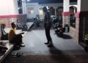 *Pasca Pencoblosan, Personel Polsek Sukadana Polres Ciamis Patroli Kamtibmas di Malam Hari*