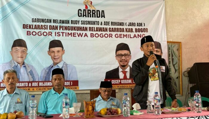 GARRDA Kabupaten Bogor Deklarasi Dukung Rudi Susmanto dan Jaro Ade Ajak Warga Aktif dalam Pilkada