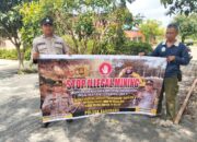 Cegah Penambangan Liar Personil Polsek Basarang Sosialisasi Stop Ilegal Mining