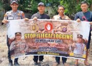 Polsek Basarang Sosialisasi Stop Ilegal Logging Kepada Warga