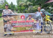 PERSONEL POLSEK PULAU PETAK LAKSANAKAN SOSIALISASI ILEGAL MINING KE MASYARAKAT GUNA PENCEGAHAN TAMBANG LIAR DI WILAYAH KECAMATAN PULAU PETAK