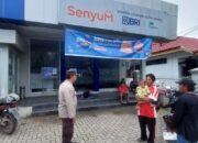 Patroli Ke Obyek Tempat Vital, Polsek Kapuas Barat Melakukan Pemantauan Keamanan Ke Bank BRI Cab. Mandomai