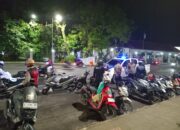 Kapolsek Rangkasbitung Polres Lebak Sapa Komunitas Motor Di Laun Alun Rangkasbitung