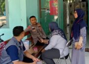 Anggota Polsek Rangkasbitung Polres Lebak Temui Bawaslu Di Kantor Kecamatan Kalanganyar