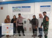 Anggota Polsek Rangkasbitung Polres Lebak Pengamanan Logistik Pilkada 2024 Di Kantor Kelurahan MC Barat