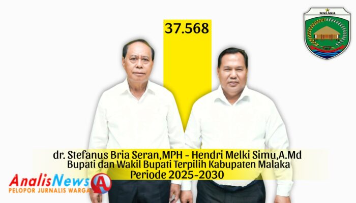 Pleno Terbuka Tingkat Kabupaten Pada Pilkada Malaka 2024, Pasangan SBS-HMS Menang Besar Ungguli SN-FBN dan KITA-EBA