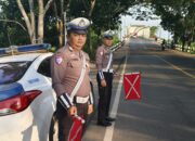 Antisipasi Lakalantas, Satlantas Polres Kapuas Pantau Arus Lalu Lintas Lingkar Luar Kota