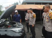 Kapolres Garut Cek Kesiapan Kendaraan Dinas R4 dan R6 Jelang Pengamanan Natal dan Tahun Baru