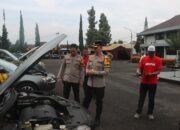 Kapolres Garut Cek Kesiapan Kendaraan R4 dan R6 Polsek Jajaran Jelang Pengamanan Natal dan Tahun Baru