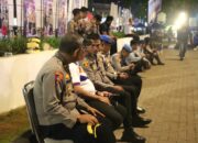 Kapolres Ciamis Polda Jabar AKBP Akmal SH., S.I.K., M.H., memantau langsung pengamanan kegiatan Karnaval SCTV di Kabupaten Ciamis