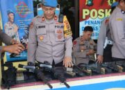 Polres Bangka Tengah Gelar Operasi Gaktiblin: Fokus pada Pengecekan Senjata Api Dinas