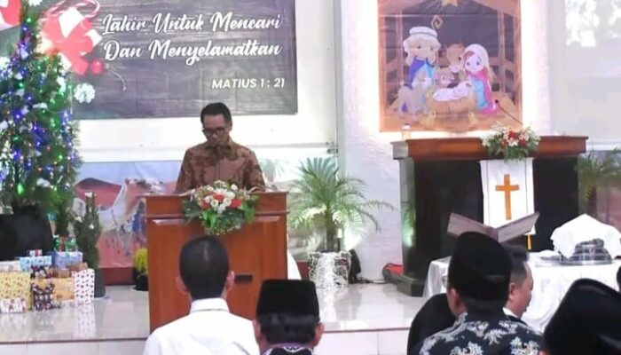 Pj Bupati Tulungagung Monitoring Peringatan Natal 2024