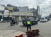 Respon Cepat Polres Garut Atasi Kemacetan di Jalan Raya Bayongbong Arah Ke Garut Kota