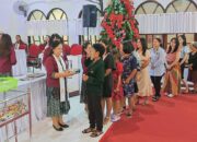 Perjamuan Kasih Makan Pisang dan Air Goraka warnai Ibadah Malam Akhir Tahun GMIM Tiberias Sapa