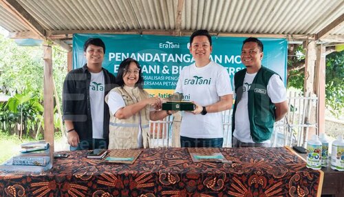 Seremoni penandatanganan kerja sama Eratani X Biokonversi Indonesia Sumber VRITIMES.com