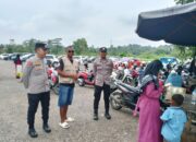 Anggota Polsek Rangkasbitung Polres Lebak Patroli Dialogis Ke Parkiran Motor Bim