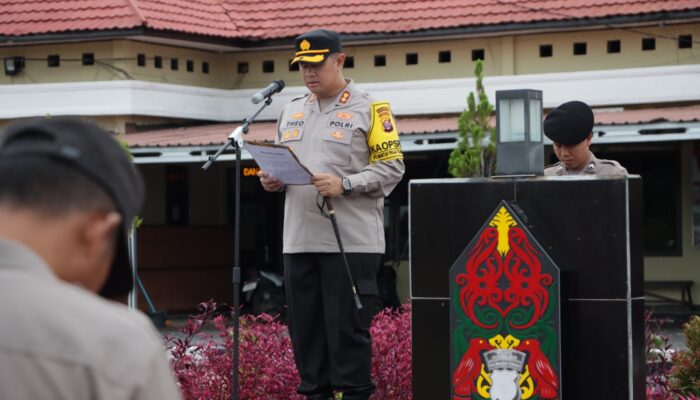 Kapolres Gunung Mas Tekankan Profesionalisme dan Kesiapsiagaan Jelang Nataru