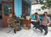 Anggota Polsek Rangkasbitung Polres Lebak Temui MP Pol PP Di Kantor Kecamatan Kalanganyar