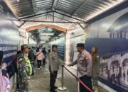 Personil Posyan Stasiun Rangkasbitung Dan Anggota TNI Patroli Dialogis Di Area Stasiun Rangkasbitung