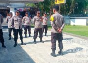 Personil Polsek Kapuas Barat Polres Kapuas Laksanakan Apel Pagi Sebelum Melaksanakan Tugas