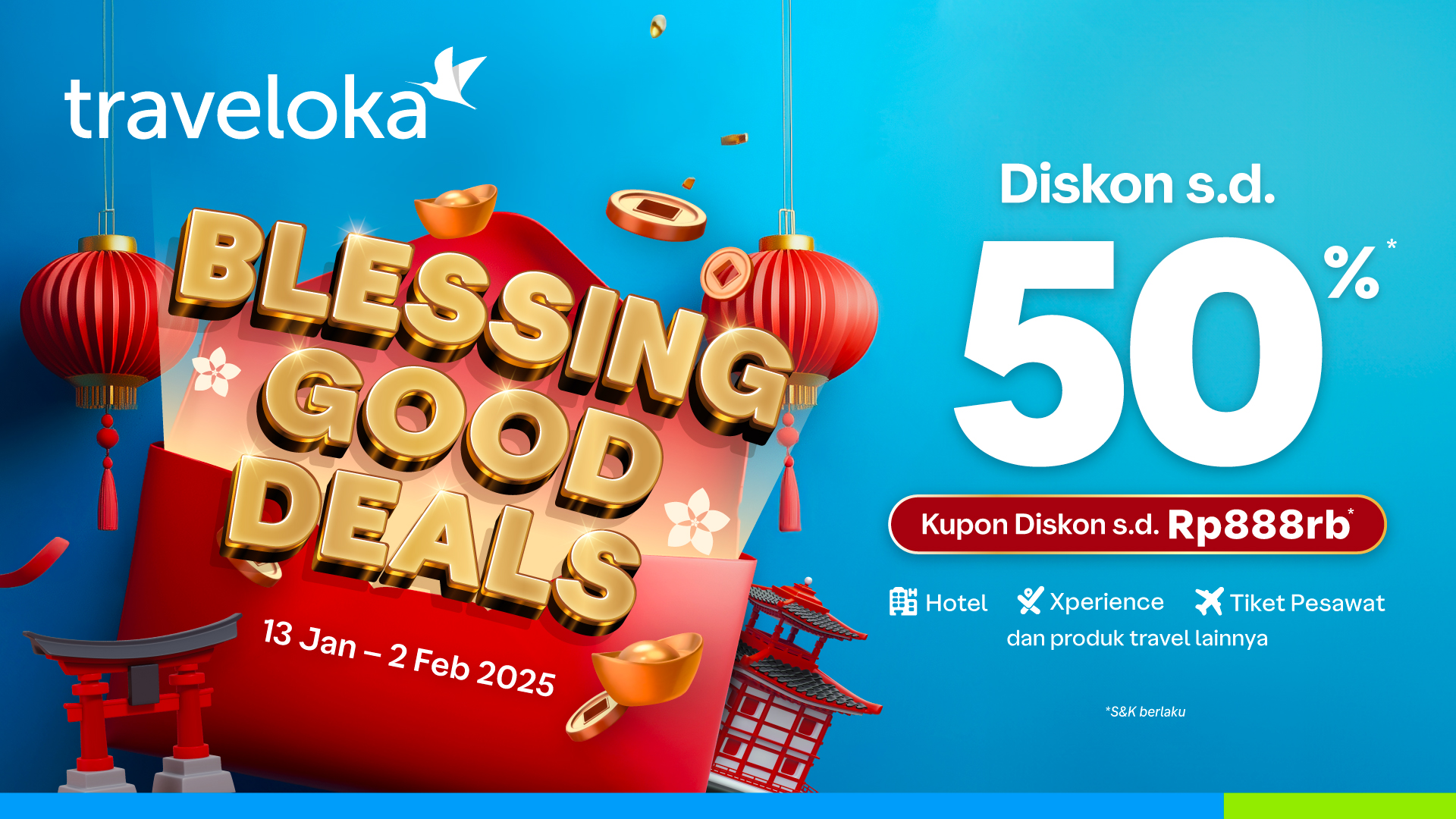 Foto 1 Traveloka Blessing Good Deals