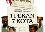 Film “1 Kakak 7 Ponakan” akan menggelar special screening dalam rangkaian 1 Pekan 7 Kota