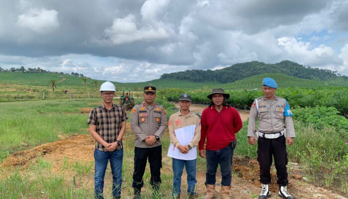 Kapolsek Tempilang Wujudkan Ketahanan Pangan Lewat Penanaman Jagung Tumpang Sari