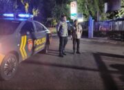 Patroli Blue Light Polsek Purwakarta Menyapa satpam serta Menyampaikan Himbauan kamtibmas