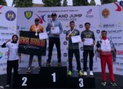 *Personel Polres Lamongan Raih Dua Medali Kejurnas UNY Open Run And Jump Competition.*