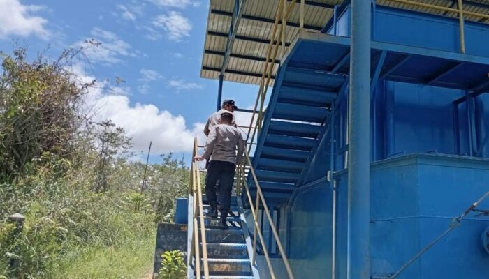 Polsek Kapuas Tengah laksanakan Patroli ke objek vital ke PDAM unit Pujon.