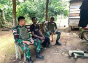 Merajut Kebersamaan, Satgas Yonif 312/KH Anjangsana ke Tokoh Masyarakat