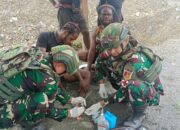 Tingkatkan kesejahteraan masyarakat Papua Pegunungan, Satgas Yonif 715/Motuliato Terus Maksimalkan Pelayanan Kesehatan Gratis
