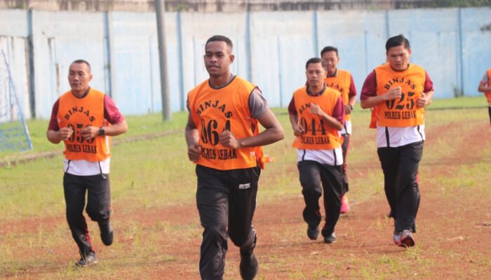 Jaga Stamina Personil, Bag SDM Polres Lebak Gelar Tes Kesamaptaan Jasmani dan Bela Diri Polri Periodik Semester I