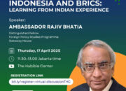 Kedubes India dan The Habibie Center Selenggarakan Diskusi Meja Bundar: Hadirkan Tokoh Diplomasi India, Dubes Rajiv Bhatia