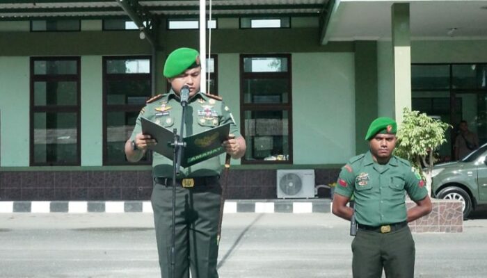 25 Personel Kodim 1708/BN Terima Kenaikan Pangkat: Wujud Kepercayaan Negara