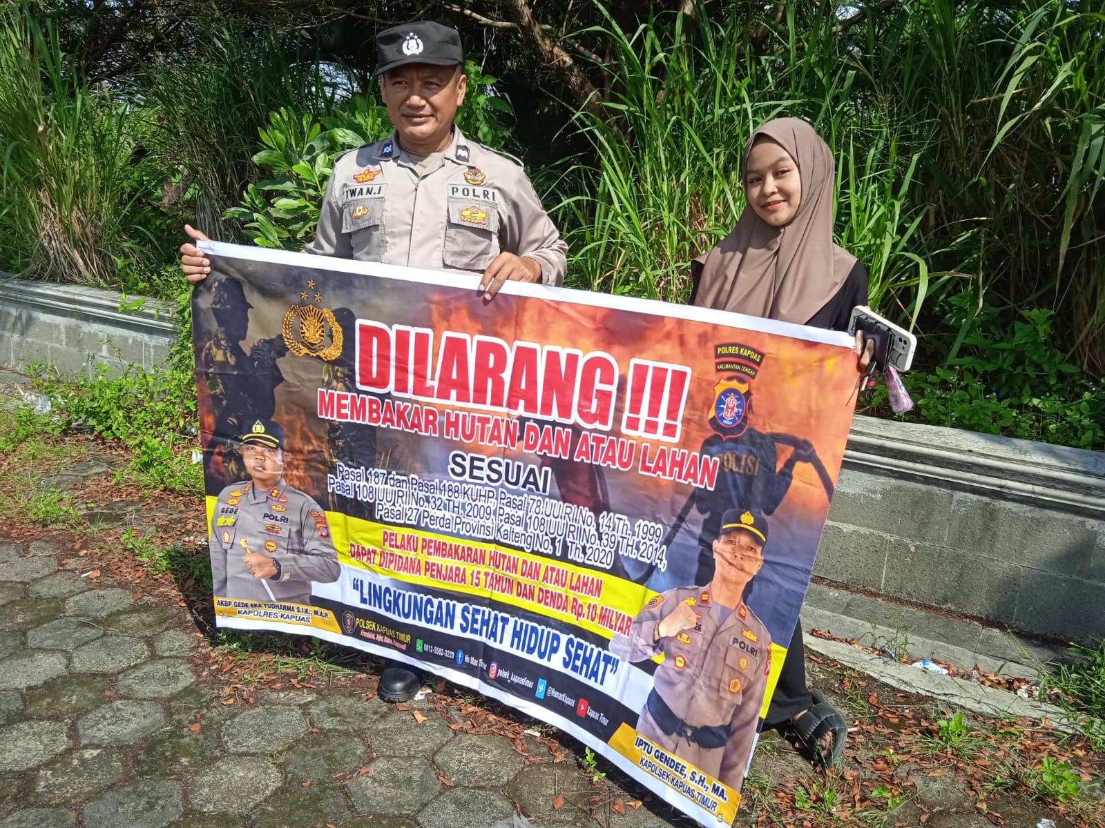 Sampaikan HImbauan Kepada Masyarakat, Untuk Mencegah Terjadinya Karhutla Diwilayah Hukum Polsek Kapuas Timur 1 IMG 20250414 WA0005 3